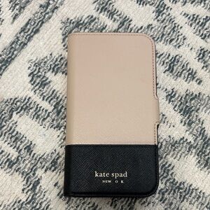 Kate Spade Tan and Black Phone 13 Case